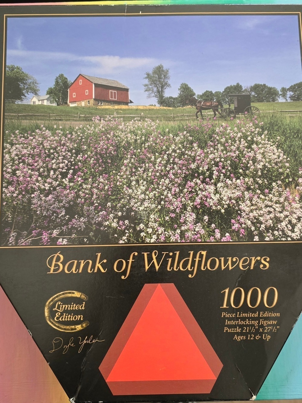 Bank of Wildflowers Limited Edition Doyle Yoder Amish Country 1000 Piece Puzzle